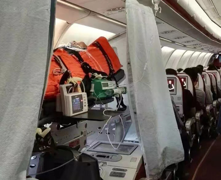 巴马跨国医疗包机、航空担架